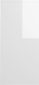 vidaXL Γραφείο Notebook Γυαλ. Λευκό 102,5 x 35 x 75 εκ από Επεξ. Ξύλο
