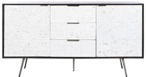 Σκευοθήκη DKD Home Decor Λευκό Σκούρο καφέ Ξύλο από Μάνγκο 150 x 43 x 80 cm