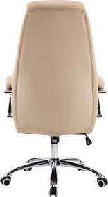 Καρέκλα γραφείου διευθυντή Sonar PU μπεζ 61x57x120-128εκ