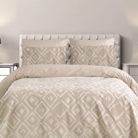 Σεντόνια King Size (Σετ) Makis Tselios Romvos 01 Μπεζ ΧΩΡΙΣ ΛΑΣΤΙΧΟ 270x290