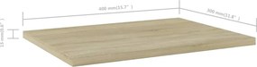 vidaXL Ράφια Βιβλιοθήκης 4 τεμ. Sonoma Δρυς 40x30x1,5 εκ. Επεξ.Ξύλο