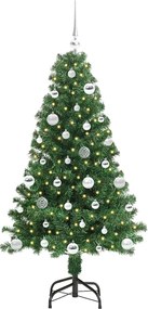 vidaXL Τεχνητό Χριστουγεννιάτικο Δέντρο με 150 LED Πράσινο 150 cm