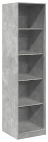 vidaXL Ντουλάπα Γκρι του Σκυροδέματος 50x50x200 εκ. Επεξεργασμένο Ξύλο
