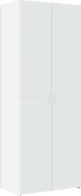 vidaXL Ντουλάπι Λευκό 70x42,5x185 εκ. Επεξεργασμένο Ξύλο