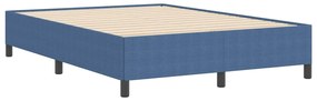 vidaXL Σκελετός Κρεβατιού Μπλε 160 x 200 cm Βελούδο