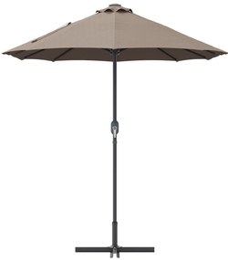vidaXL Ομπρέλα Κήπου Taupe 380 x 196 x 235 εκ.