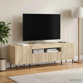 vidaXL Ντουλάπα LED Τηλεόρασης Sonoma Δρυς Επεξεργασμένο Ξύλο