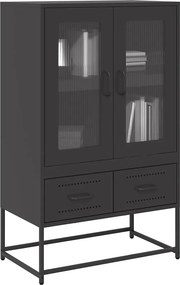 vidaXL Ντουλάπι Μαύρο 68x39x111,5 εκ. από Χάλυβα