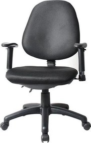 Καρέκλα γραφείου τροχήλατη Nextdeco μαύρη 107x63x61εκ