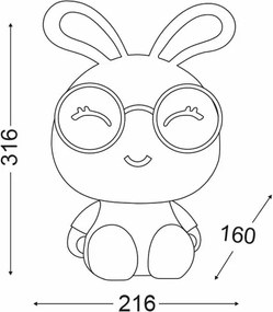 Παιδικό Πορτατίφ Aca MT150331P Bunny