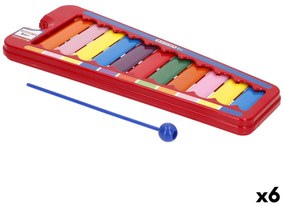 Ξυλόφωνο Bontempi Μέταλλο Πλαστική ύλη 31 X 2 X 13 CM (x6)