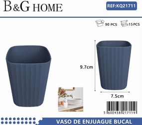 Θήκες οδοντόβουρτσας πλαστικές σε σετ 5Χ - Blue - 21711