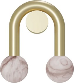 Απλίκα Τοίχου Rigoberta Wall Direct Super Curved 2xG9 Χρυσό με Αλάβαστρο