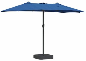 vidaXL Ομπρέλα Κήπου Μπλε 385 x 209 x 244 εκατοστά ύφασμα
