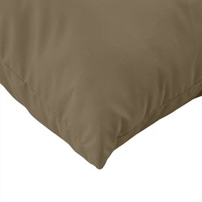 vidaXL Μαξιλάρια από Παλέτες 3 τεμ., Ύφασμα Melange Taupe