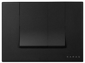 Karag A227-006 Alinda Πλακέτα Καζανακίου Διπλής Λειτουργίας Black Matt
