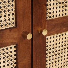 vidaXL Πλαϊνό γραφείο Καφέ 60 x 33 x 75 cm Στερεό ξύλο μάνγκο