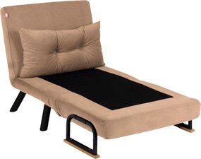 Πολυθρόνα-Κρεβάτι Ανοιχτό Καφέ SANDO SINGLE 78x67x78