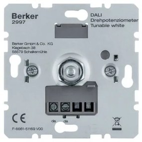 Ρυθμιστής Φωτισμού Dimmer DALI TUNABLE Λευκό Berker 2997 Hager 2997 Λευκό