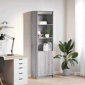 VidaXL Ντουλάπι Γκρι Sonoma 50x35x180 εκ. από Επεξεργασμένο Ξύλο