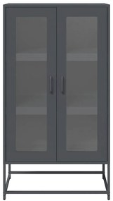 vidaXL Highboard Ανθρακί 68x39x123 cm Χάλυβας