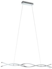 Eglo Lasana Μοντέρνο Κρεμαστό Φωτιστικό Ράγα με Ενσωματωμένο LED σε Ασημί Χρώμα 96102