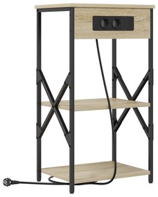 vidaXL Κουτιά Κρεβατοκάμαρας 2 pcs Sonoma Δρυς 41 x 31 x 76 εκ.