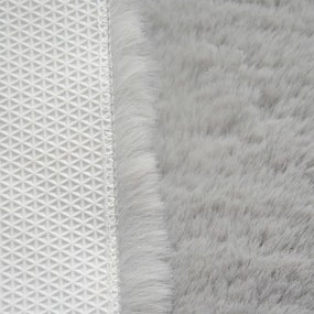 Στρογγυλό Χαλί Γούνινο (Φ160) New Plan Puffy FC6 Light Grey