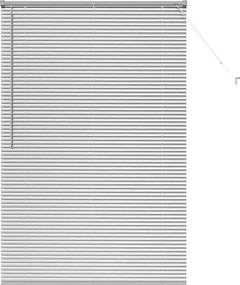 vidaXL Βενετσιάνικες Ρόδες Ασημί 175 x 120 εκ Αλουμίνιο