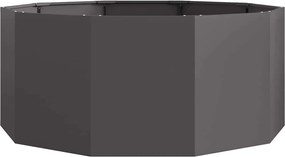 vidaXL Γλάστρα Μαύρο 120 x 120 x 50 εκ Ατσάλι