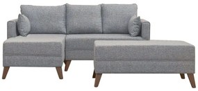 Καναπές - Κρεβάτι Γωνιακός (Αριστερή Γωνία) Bella 825BLC1505 205x140x85cm Grey