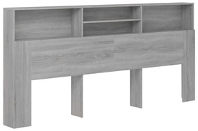 Κεφαλάρι Με Αποθηκευτικό Χώρο Γκρι Sonoma 220x19x103,5 εκ. - Γκρι