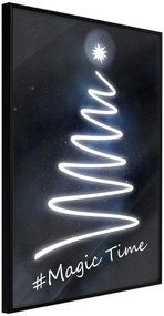 Αφίσα - Bright Christmas Tree - 40x60 - Μαύρο - Χωρίς πασπαρτού