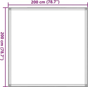 vidaXL Χαλί Σκηνής Μπλε 200 x 200 εκ. από HDPE
