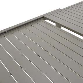 Τραπέζι Lafla Επεκτεινόμενο Αλουμίνιο Σαμπανιζέ 160-240x100x75εκ. 240x90x75 εκ.