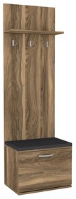 Έπιπλο εισόδου Track Megapap χρώμα καρυδί 60x38,2x190εκ.