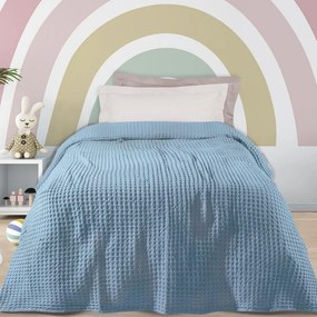Κουβέρτα Παιδική Πικέ 1205 Light Blue Das Home Μονό 160x220cm 100% Cotton