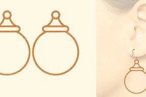 Σετ των 3 Intra απο ξύλο plywood 3mm-4mm πάχος - Χριστουγεννιάτικα Ξύλινα Σκουλαρίκια Laser Cut Δίασταση 3x3 cm INTRAFABR-79867611