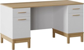 Γραφείο Ξύλο / Λευκό Δρυς DEGRA 150x65x77.15