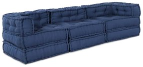 vidaXL Μαξιλάρι 3 pcs Μπλε 70 x 70 x 54 εκ Πολυεστέρας