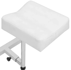 vidaXL Καρέκλα Μασάζ με Υποπόδιο Λευκή 127x60x98 εκ. Συνθετικό Δέρμα