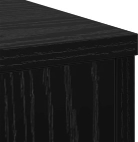vidaXL Βάση φυτών Μαύρη Οξυά 33 x 33 x 100 cm Επεξεργασμένο ξύλο