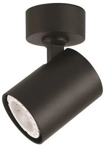 Σποτ Φωτιστικό Οροφής Aλουμίνιο H11 Φ9 Eurolamp-144-60003-Μαύρο 144-60003
