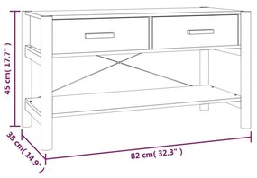 Έπιπλο Τηλεόρασης Λευκό 82 x 38 x 45 εκ. Επεξεργασμένο Ξύλο - Λευκό