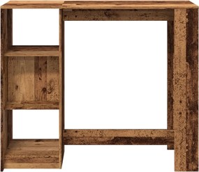 vidaXL Τραπέζι Μπαρ με Ράγες 124x46x103,5 εκ. Επεξεργ. Ξύλο