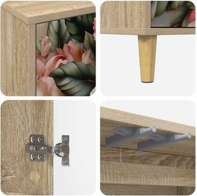 vidaXL Πλαϊνό γραφείο BORNE Sonoma 69 x 33 x 75 εκ. Επεξεργασμένο Ξύλο