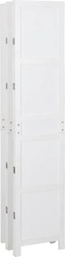 vidaXL Ρομδιβίδερ Πάνελ Λευκό 176,5 x 165 εκ. MDF