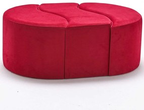 Σκαμπό Alya 825BLC1614 120x80x40cm Red