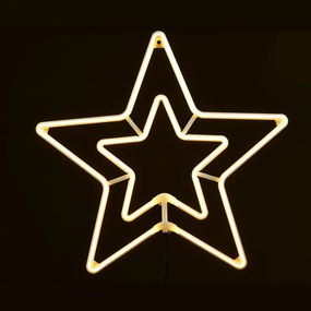 "DOUBLE STARS" 300 NEON LED 3m NEON DOUBLE SMD ΦΩΤ., CW ΣΤΑΘ., IP65, 55CM, 1.5m ΚΑΛ. ACA X083002415N