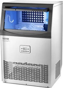 VEVOR Commercial Ice Maker Freestanding Cabinet Machine 90lbs/24H 50 Ice Cubes